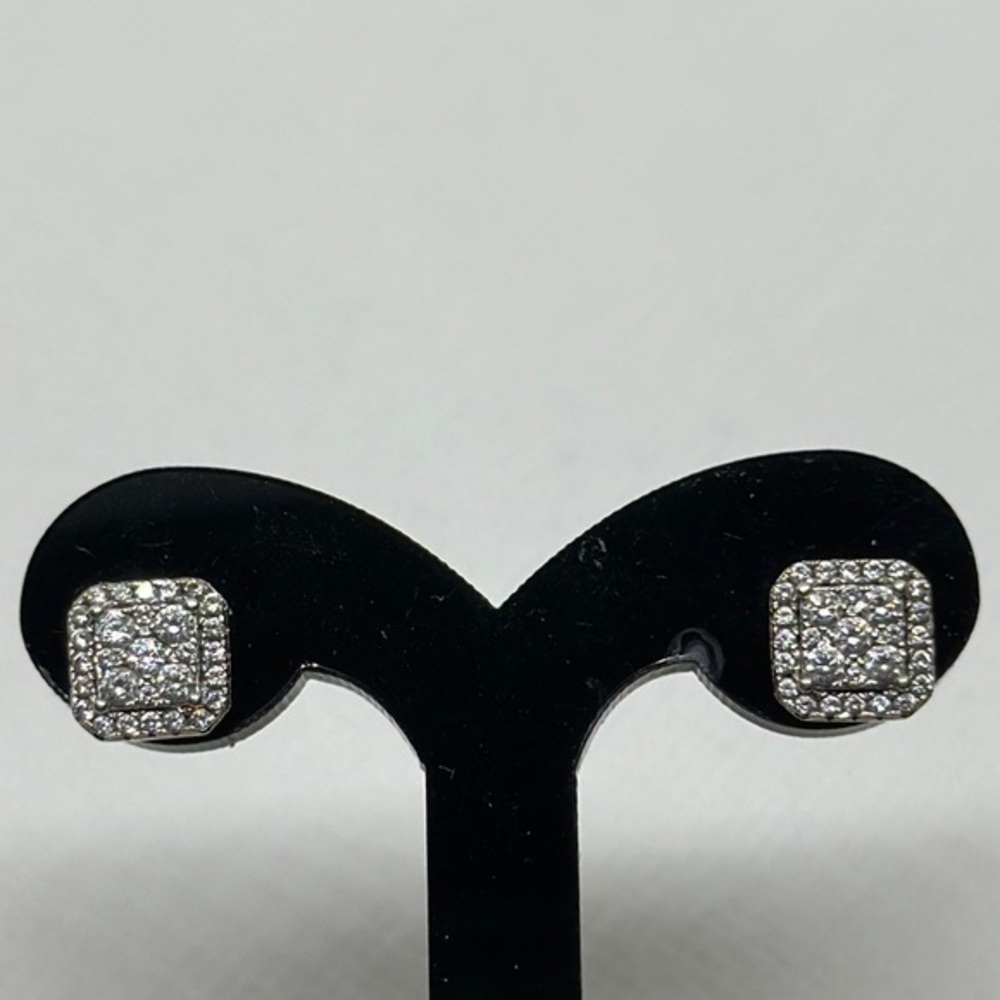 Elegant 925 silver crystals earrings
